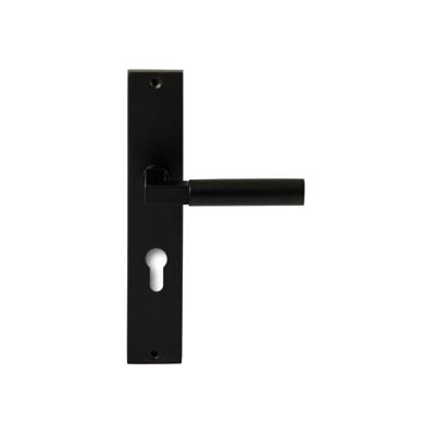 Hardbrass Deurkruk Ottawa op rechthoekig langschild profielcilindergat 72mm - zwart Hardbrass Deurkruk Ottawa op rechthoekig langschild profielcilindergat 72mm - zwart