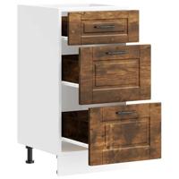 Keuken onderkast Porto bewerkt hout gerookt eikenkleurig - thumbnail