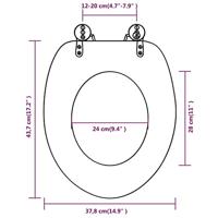 VidaXL Toiletbril met mdf houten ontwerp - thumbnail
