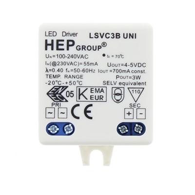 Leddriver Constante Stroom 700mA max 4W Super klein formaat