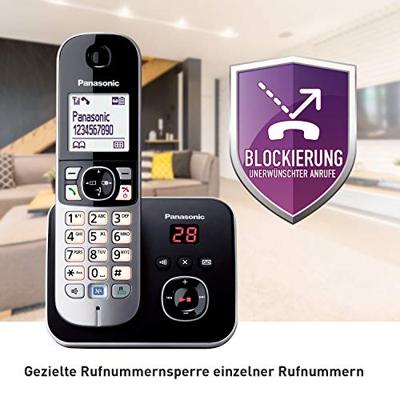 Panasonic Pana KX-TG6824GB AB+3 MBT bk | incl. extra 3x handset/oplaadstation