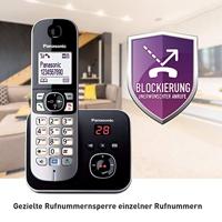 Panasonic Pana KX-TG6824GB AB+3 MBT bk | incl. extra 3x handset/oplaadstation - thumbnail