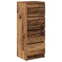 Dressoir 37,5x35x99 cm spaanplaat oud hout - thumbnail
