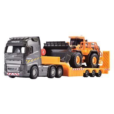 Majorette volvo fh16 truck met oplegger en wiellader