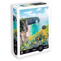 Puzzel - SENTOSPHERE - Calypto - 1000 stukjes - De kliffen van Etretat - Normandië - Zijdezachte afwerking - Geschikt voor kinderen vanaf 9 jaar - thumbnail
