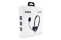 Hoofdtelefoon met microfoon Nilox NXAU0000002 Zwart - thumbnail