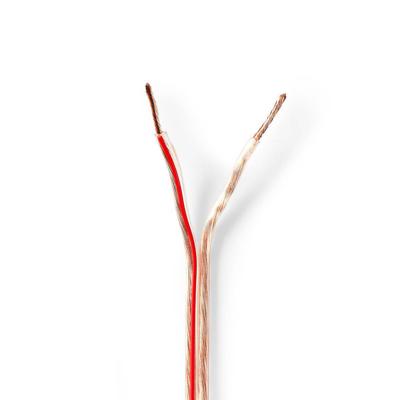 Nedis Speaker-Kabel | 2x 1.5 mm² | 100 m | Transparant | 1 stuks - CABR1500TR1000 CABR1500TR1000