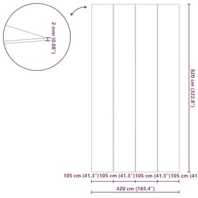 VidaXL Zwembad grondzeil zwart 820 x 420 x 0,1 cm niet-geweven stof