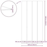 VidaXL Zwembad grondzeil zwart 820 x 420 x 0,1 cm niet-geweven stof - thumbnail