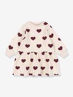 Uitlopende sweaterjurk wit - thumbnail