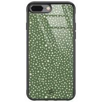 iPhone 8 Plus/7 Plus glazen hardcase - Green dots - thumbnail