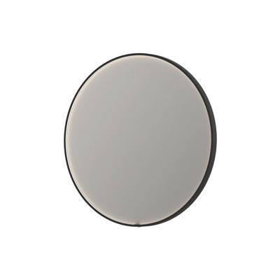 Spiegel INK SP24 40x4x40 cm incl. direct LED-Verlichting Rondom en Spiegelverwarming Mat Zwart