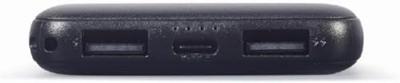 Gembird PB05-02 powerbank Lithium-Polymeer (LiPo) 5000 mAh Zwart