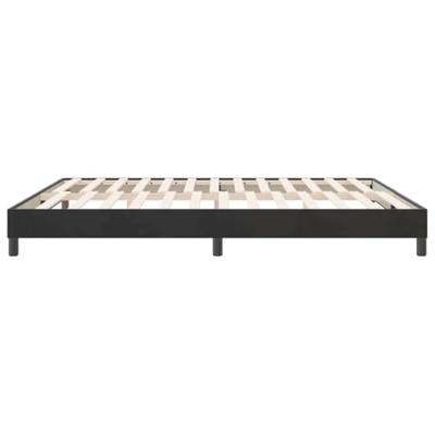 Bedframe zonder matras 180x210 cm fluweel zwart Bedframe zonder matras 180x210 cm fluweel zwart