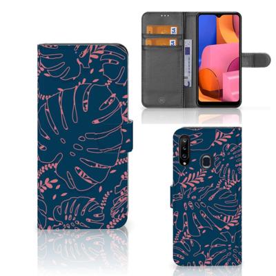 Samsung Galaxy A20s Hoesje Palm Leaves Samsung Galaxy A20s Hoesje Palm Leaves
