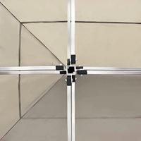Partytent professioneel inklapbaar 6x3 m aluminium crme - thumbnail