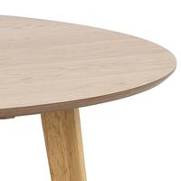 Bendt Ronde Eettafel 'Torkil' 140cm, kleur eiken naturel - thumbnail