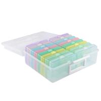 Vaessen Creative • opbergbox met 16 cassettes pastel - thumbnail