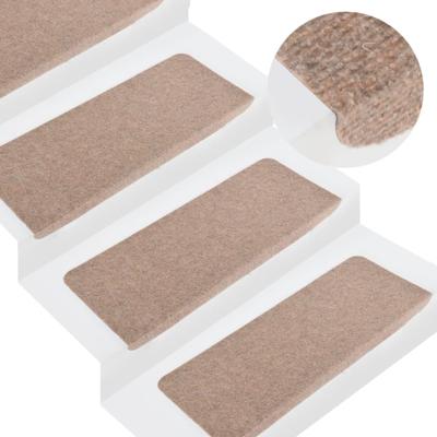VidaXL Trapmatten zelfklevend 15 st 65x24,5x3,5 cm beige VidaXL Trapmatten zelfklevend 15 st 65x24,5x3,5 cm beige