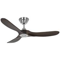 CasaFan ECO GENUINO 122 BN-NB Plafondventilator 11.3 W (Ø x h) 1220 mm x 280 mm Chroom Met afstandsbediening, Met wintermodus - thumbnail