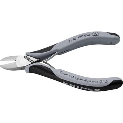 Knipex Elektronica-Zijsnijtangen ESD | 130 mm Lengte | Doorgestoken Scharnier | Meer-Componentengrepen - 77 82 130 ESD Knipex Elektronica-Zijsnijtangen ESD | 130 mm Lengte | Doorgestoken Scharnier | Meer-Componentengrepen - 77 82 130 ESD