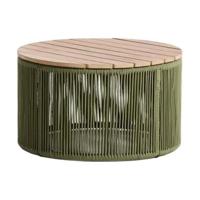 Kave Home Dandara bijzettafel Ø60 cm Groen - thumbnail