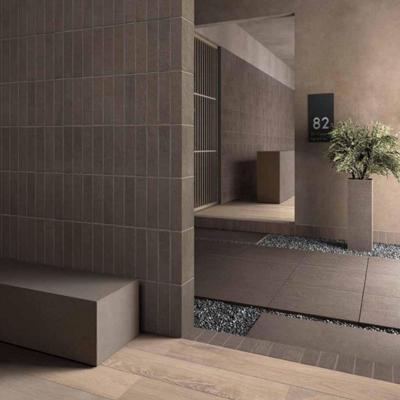 Vloer- en Wandtegel Kronos Terra Crea Limo Spakko 7.5x15 cm Taupe Kronos