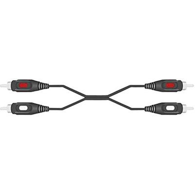 SpeaKa Professional SP-7869764 Cinch Audio Aansluitkabel [2x Cinch-stekker - 2x Cinch-stekker] 1.50 m Zwart