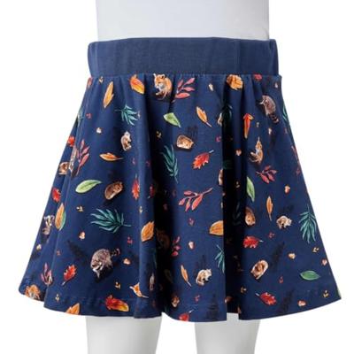 Kinderrok dierenprint 116 marineblauw