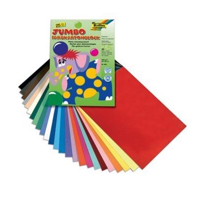 Fotokartonblok Folia 300gr 24x34cm 25vel jumbo assorti