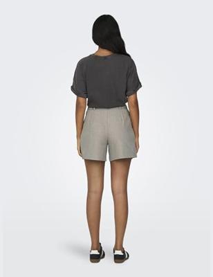 Only Onllinda Hw Mel Shorts Tlr Noos 15283727 Korte Broeken Fungi Melange