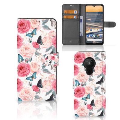 Nokia 5.3 Hoesje Butterfly Roses