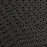 13-delige Tuinset met kussens poly rattan zwart - thumbnail