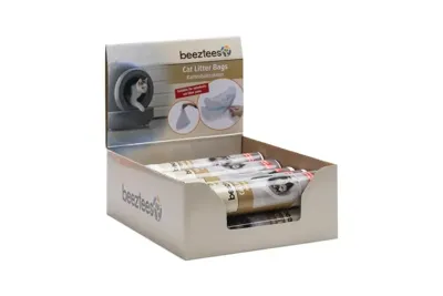 Beeztees kattenbakzakken voor automatische kattenbak Moeza 15.5x4x0.25cm 10 stuks