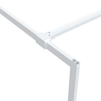 VidaXL Inloopdouchewand 90x195 cm transparant esg-glas wit - thumbnail