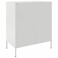 Dressoir 68x39x79 cm staal wit - thumbnail