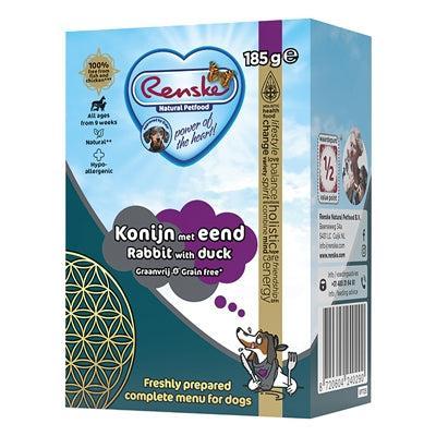 Renske vers bereide maaltijd eend konijn en graanvrij