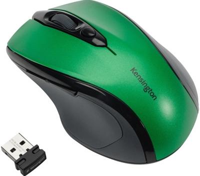 Pro Fit Mid-Size - Muis - optisch - draadloos - 2.4 GHz - USB draadloze ontvanger - Emerald Green
