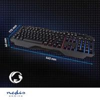 Bedraad Gaming Toetsenbord | USB Type-A | Membrane Toetsen | LED | AZERTY | Frans | Lengte stroomkabel: 1.30 m | Multimedia - thumbnail