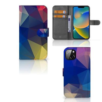iPhone 14 Plus | Book Case | Polygon Dark