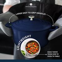 MasterClass Braadpan Blauw - ø 28 cm / 5 liter - standaard anti-aanbaklaag - thumbnail