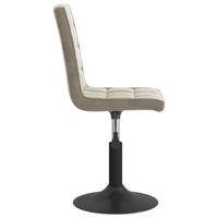 Eetkamerstoelen draaibaar 6 st fluweel lichtgrijs - thumbnail