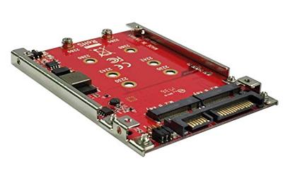 ROLINE M.2 naar SATA III SSD H/W adapter, 2x M.2 NGFF SSD, bootable en RAID compatibel. - thumbnail