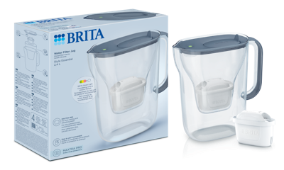 Kruik met Filter Brita Style Essential Grijs Transparant 2,4 L