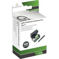 Quadrios 2001C199 USB 2.0 modulaire busset, type A Bus, recht 1 stuk(s) - thumbnail