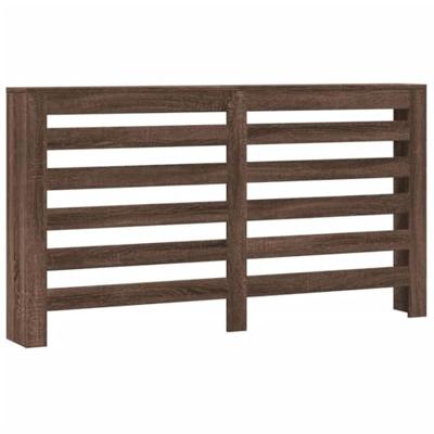 Radiatorombouw 149x20x82 cm bewerkt hout bruin eikenkleurig