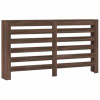 Radiatorombouw 149x20x82 cm bewerkt hout bruin eikenkleurig - thumbnail