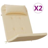 Stoelkussens 2 st Adirondack oxford stof beige - thumbnail