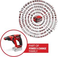 Einhell Einhell Power X-Change Akku-Bohrhammer TE-HD 18/12 Li - Solo -Accu-boorhamer - thumbnail