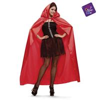 Cape My Other Me Rood Één maat S Met capuchon Vrouw - thumbnail